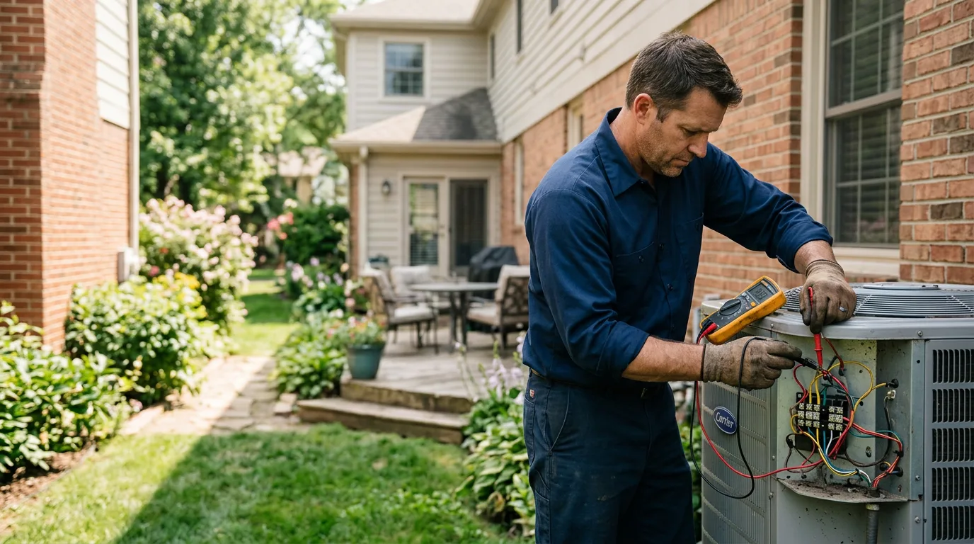 HVAC technician working near Fort Stewart, GA